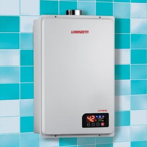 Aquecedor de Água Gás GLP Lorenzetti LZ 3700DE, 37 Litros, Exaustão Forçada