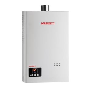 Aquecedor de Água Gás GN Lorenzetti LZ1600DE-I GN, 15 Litros, Exaustão Forçada