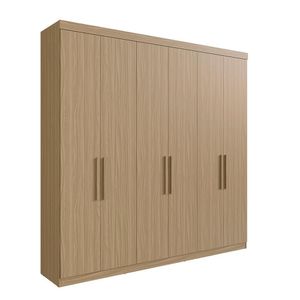 Guarda-Roupa Casal Édez Luna, 6 Portas, Cedro