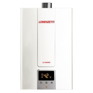 Aquecedor de Água Gás Natural Lorenzetti LZ1600DE, 15 Litros, Exaustão Forçada