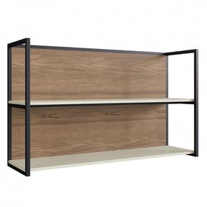 Nicho Aéreo Cozinha Modular 100% MDF Édez Uno, 120 cm, Off White e Louro Freijó