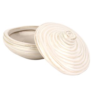 Porta Algodão Cerâmica Off White - A\CASA