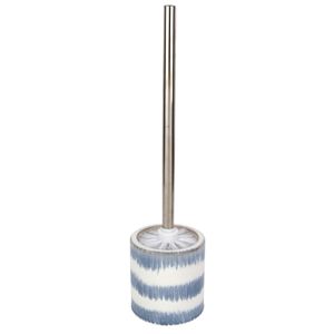 Escova Sanitaria Cerâmica Off White e Azul - A\CASA