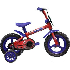 Bicicleta Infantil Track &amp; Bikes Arco Íris, Aro 12, Vermelho e Azul