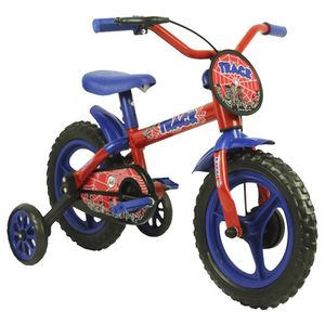 Bicicleta Infantil Track &amp; Bikes Arco Íris, Aro 12, Vermelho e Azul