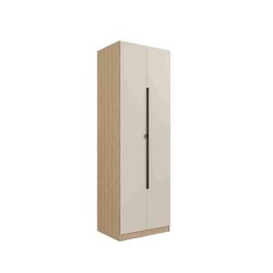 Armário Multiuso 2 Portas Herval Viel, Gaveta, Cedro e Off White