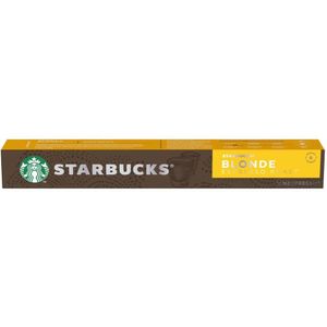 Café Starbucks Blonde Espresso Roast 10 Cápsulas - Compatível com Nespresso