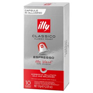 Café ILLY Espresso Clássico 10 Cápsulas - Compatível com Nespresso