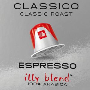 Café ILLY Espresso Clássico 10 Cápsulas - Compatível com Nespresso