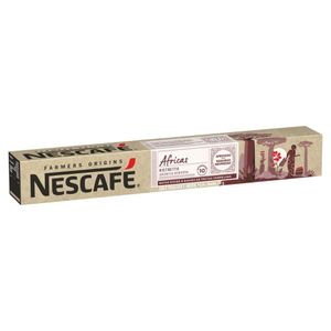 Café Nescafé Africas Ristretto com Notas de Frutas Vermelhas 10 Cápsulas - Compatível com Nespresso