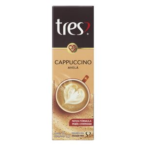 Café Tres Cappuccino Avelã 10 Cápsulas