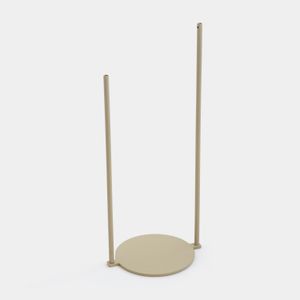 Base Dupla para Mesa Lateral Taupe - LINEE