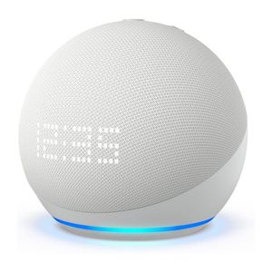 Alexa Echo Dot 5ª geração com Relógio Smart Speaker Branca