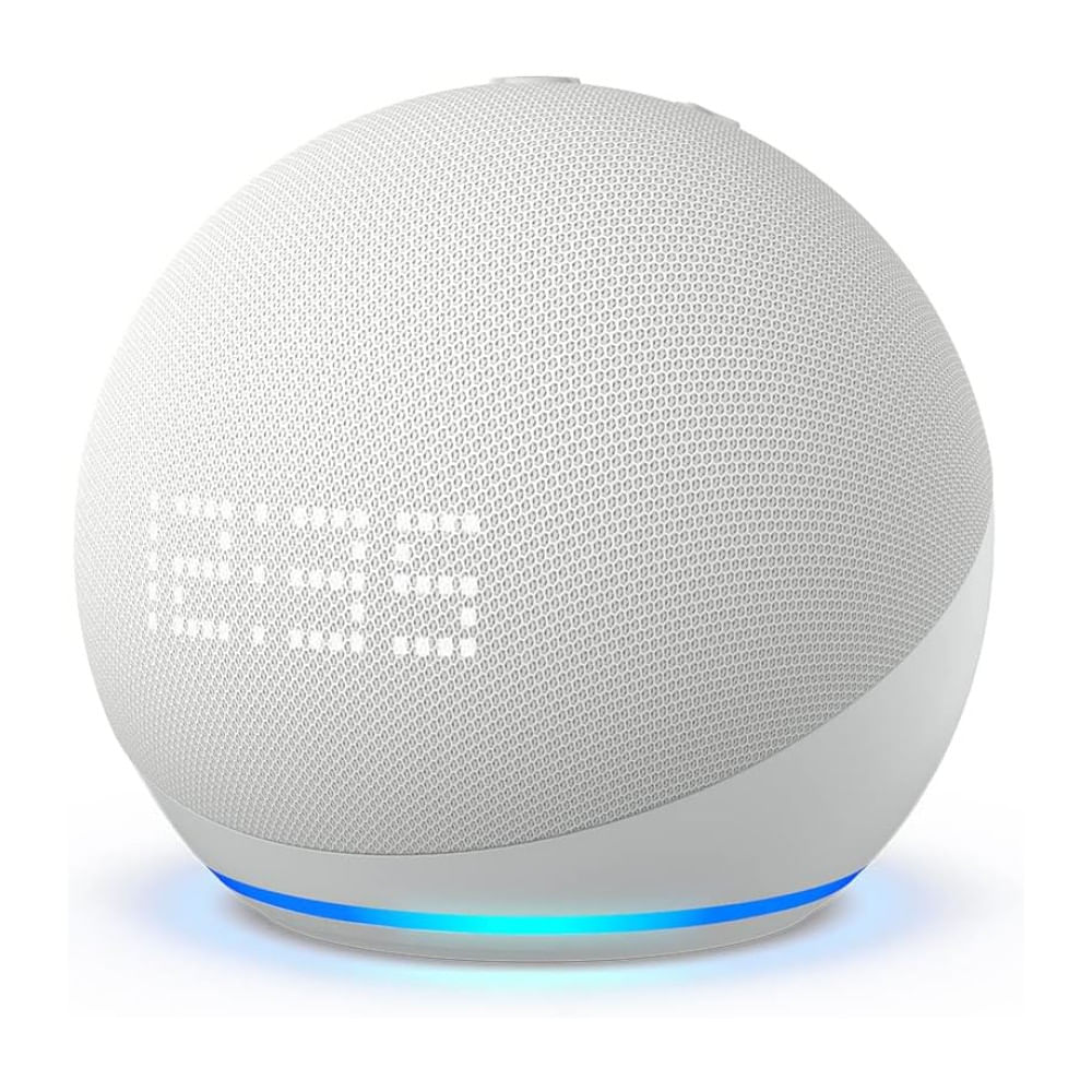 Caixa de Som Inteligente Amazon Echo Dot 5ª Geração com Alexa Conectividade Wi-Fi e Bluetooth Branco