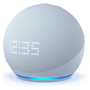 Alexa Echo Dot 5ª geração com Relógio Smart Speaker Azul