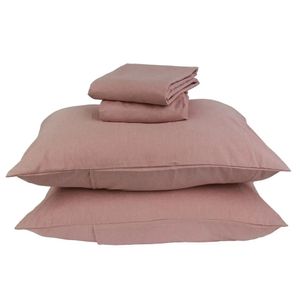 Jogo de Cama Mesclado Microfibra Rosa - A\CASA