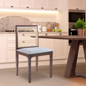 Kit 5 Cadeira Decorativa Sala de Jantar Steve Amêndoa G55 - Gran Belo
