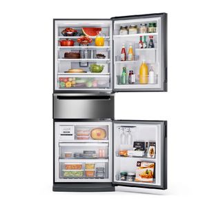 Geladeira Brastemp Inverse 3 Frost Free 419L Freeze Control Inox BRY59CK