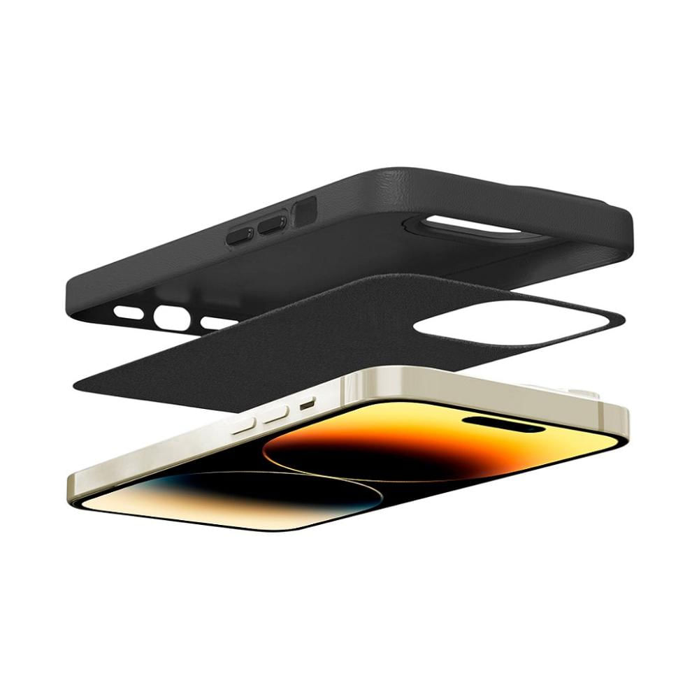 Capa para iPhone 15 Pro Max - Couro Dual Preta - Gshield - Gshield