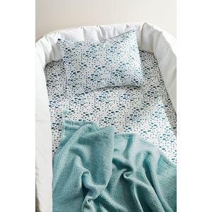 Kit Lençol Elástico e Fronha Peixinho 100% Algodão A\BABY
