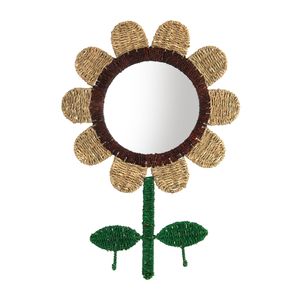 Espelho Flor Fibra Natural 65cm - A\BABY