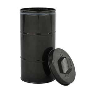 Porta Mantimentos Onix Preto 27cm - A\CASA