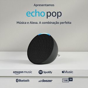 Alexa Echo Pop Smart Speaker Preto