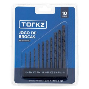 Kit de Brocas Torkz 10 Peças, TRK0009