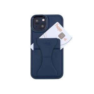 Capa iPhone 14 com Porta Cartão e Suporte, Linha Sampa, iPlace, Azul Marinho