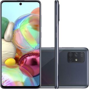 Smartphone Samsung Galaxy A71 128GB Preto Câmera Quádrupla de 64MP SM-A715