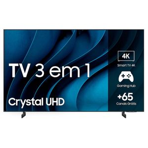Smart TV 85 polegadas 4K Samsung Crystal UHD, com Gaming Hub, UN85CU8000