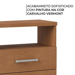 Mesa de Cabeceira Édez Nile, 2 Gavetas, Carvalho Vermont