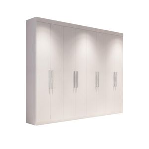 Guarda-Roupa Casal Édez Octo, 8 PortasTouch Branco