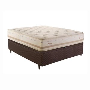 Cama Box Baú Herval Casal Irland, 78x138x188 cm, Molas Maxspring