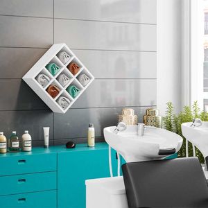 Kit 12 Nichos Porta Toalhas 09 Lugares 40x40cm Branco G01 - Gran Belo