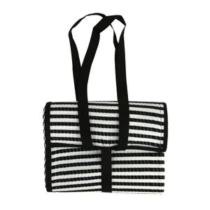 Bolsa Esteira Listrada Preto e Branco 90x180cm - A\CASA