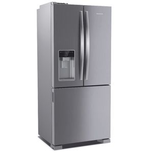 Geladeira Brastemp Frost Free French Door Água e Gelo na Porta 515 litros cor Inox - BRH85AK