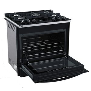 Fogão Brastemp 5 Bocas de Embutir Preto com Mesa De Vidro e Turbo Chama - BYS5VCE