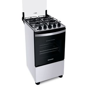 Fogão Brastemp 4 Bocas Branco com dupla chama e grades individuais   - BFO4EBB