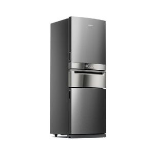 Geladeira Brastemp Inverse 3 Frost Free 419 litros cor Inox com Freeze Control Pro-BRY59CK