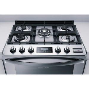 Fogão Brastemp 5 Bocas De Embutir Cor Inox Forno Elétrico Com Convecção E Meat Control   - BYS5CCR