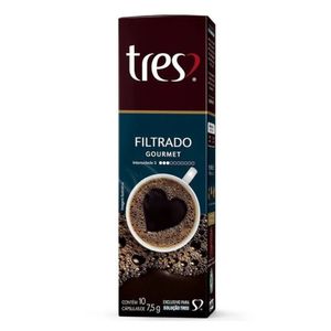 Café Tres Filtrado Gourmet 10 Cápsulas