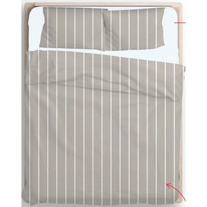 Jogo de Cama Solteiro 180 Fios Linear Cinza - A\CASA