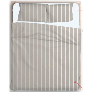 Jogo de Cama Casal 180 Fios Linear Cinza - A\CASA