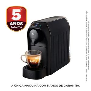Máquina de Café Espresso TRES 3 Corações Passione Preta