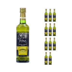 Kit Azeite de Oliva Pons Extra Virgem Orgânico 500ml com 12 Unidades