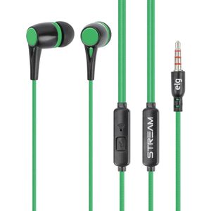 Fone de Ouvido Elg Intra-auricular com Microfone Verde STR05GK