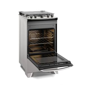 Fogão Electrolux 4 Bocas Efficient Mesa Inox PerfectCook VaporBake Prata Bivolt FE4IS