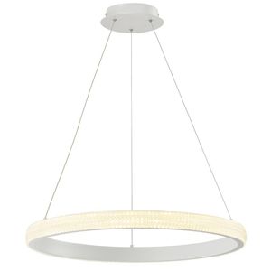 Luminária Pendente Redonda Modaza Spazio, Branco