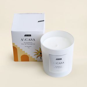Vela Perfumada Bergamota e Flor de Laranjeira 190g - A\CASA